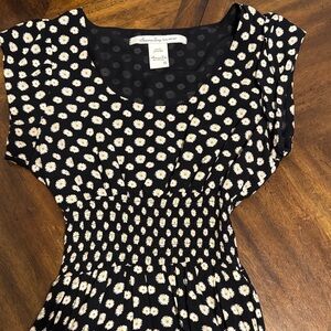 American Rag Black Dress with Floral Design
